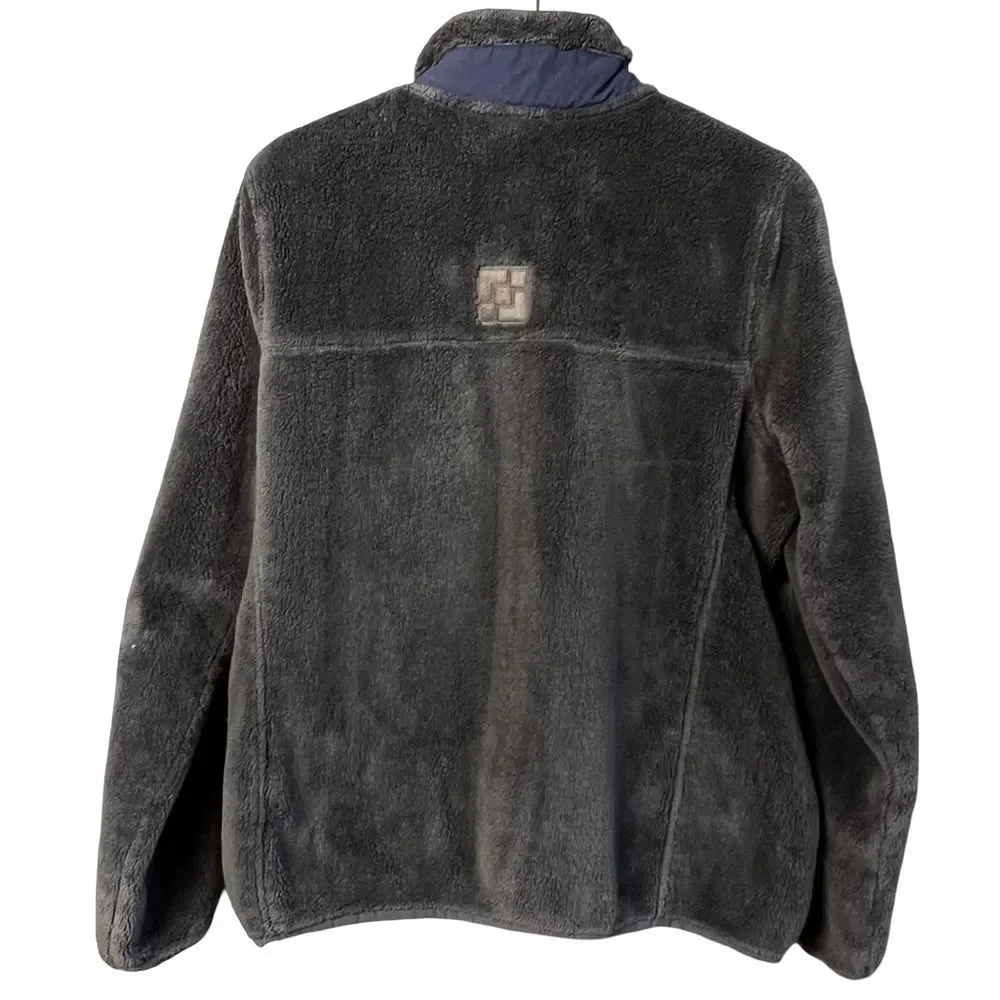LL Bean Womens Hi-Pile Fleece Pullover Sweater Size L Outdoor Hiking Gorpcore